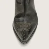 Herren-Stiefel „Wish Star“ aus schwarzem Leder mit silbernem Stern