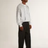 Herren-Super-Star LTD mit perforiertem Stern und Fersenlasche aus Metallic-Leder
