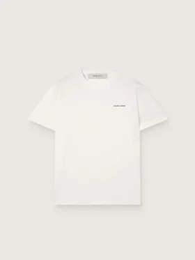 Herren-T-Shirt aus vintage-weißem Baumwolljersey