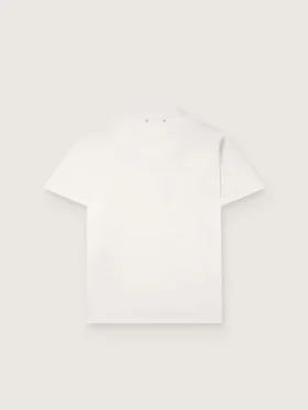 Herren-T-Shirt aus vintage-weißem Baumwolljersey