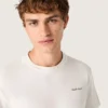 Herren-T-Shirt aus vintage-weißem Baumwolljersey