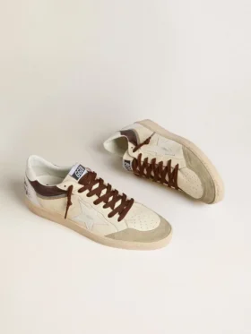 Herrenmodell „Ball Star LTD“ aus Nappaleder mit Nappa-Stern und Lederlasche an der Ferse