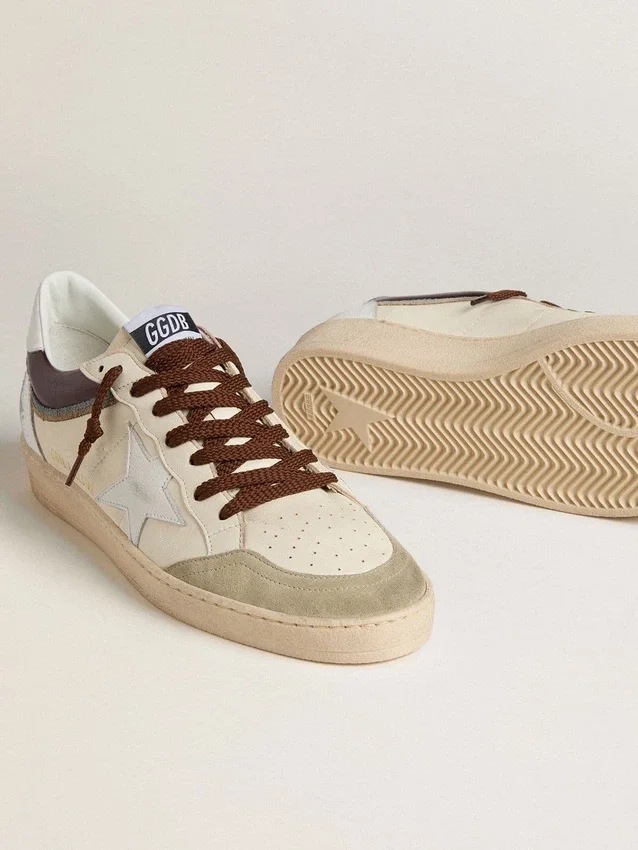 Herrenmodell „Ball Star LTD“ aus Nappaleder mit Nappa-Stern und Lederlasche an der Ferse