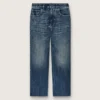„Journey“-Bootcut-Jeans für Mädchen aus blauem Denim mit Strasssteinen im Farbverlauf