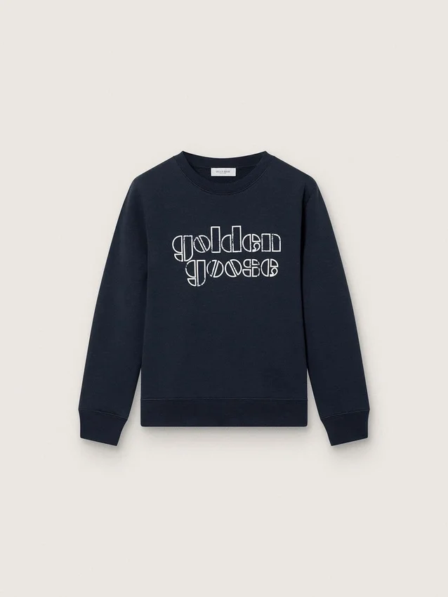 Journey-Jungen-Sweatshirt aus blauer Baumwollmischung mit kontrastierendem Logo