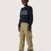 Journey-Jungen-Sweatshirt aus blauer Baumwollmischung mit kontrastierendem Logo