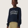 Journey-Jungen-Sweatshirt aus blauer Baumwollmischung mit kontrastierendem Logo