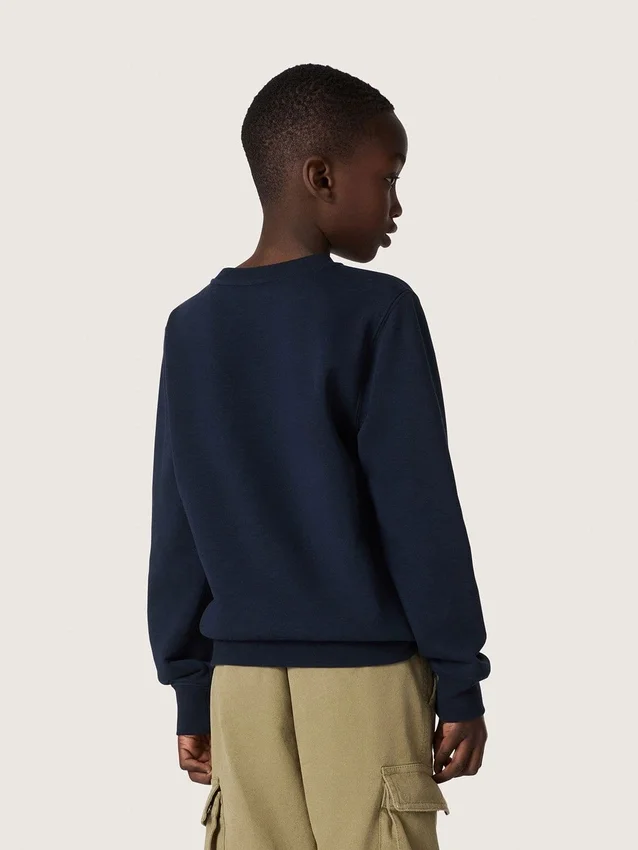 Journey-Jungen-Sweatshirt aus blauer Baumwollmischung mit kontrastierendem Logo
