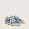 Junior Ball Star in Hellblau und Denimblau aus Wildleder mit weißem Lederstern