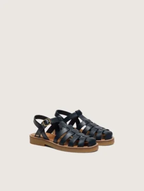 Junior-Sandalen „Maxime“ aus marineblauem Leder