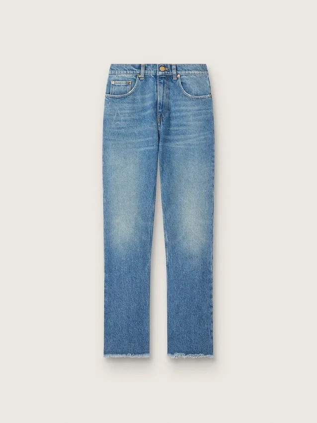 Kroppte, ausgestellt geschnittene Damenjeans mit mittlerer Waschung