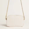 Mini Star Bag aus butterweißem Leder mit Ton-in-Ton-Stern