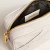 Mini Star Bag aus butterweißem Leder mit Ton-in-Ton-Stern