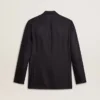 Mitternachtsblauer Herren-Blazer aus Wolle mit Zweireiher-Schluss