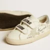 Old School Junior mit Stern aus Wildleder und Fersenlasche aus Metallic-Leder
