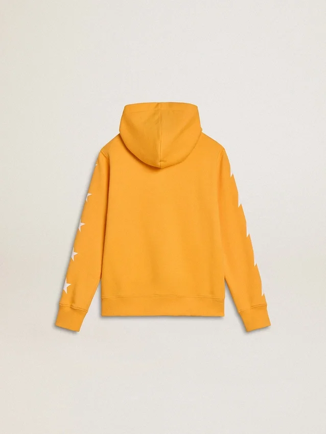 Orangefarbenes Sweatshirt für Jungen mit Reißverschluss