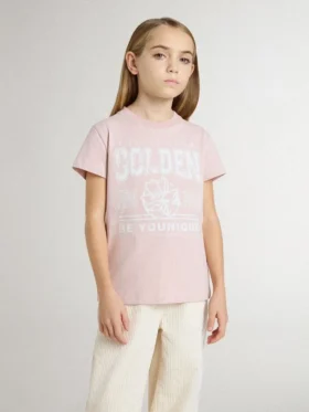 Rosa Mädchen-Hemd mit weißem Aufdruck