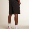 Schwarze Bermudashorts für Herren mit weißen Sternen