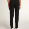 Schwarze Leggings für Mädchen mit weißen Sternen an den Seiten