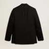 Schwarzer Herren-Blazer mit doppelreihigem Knopfverschluss