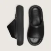 Space-Star-Slip-Ons für Herren aus schwarzem Leder