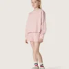 „Star“-Mädchenshorts aus rosa Baumwolle mit Aufnäher und Logo