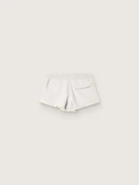 Star-Damen-Shorts aus grau meliertem Fleece