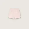 „Star“-Mädchenshorts aus rosa Baumwolle mit Aufnäher und Logo