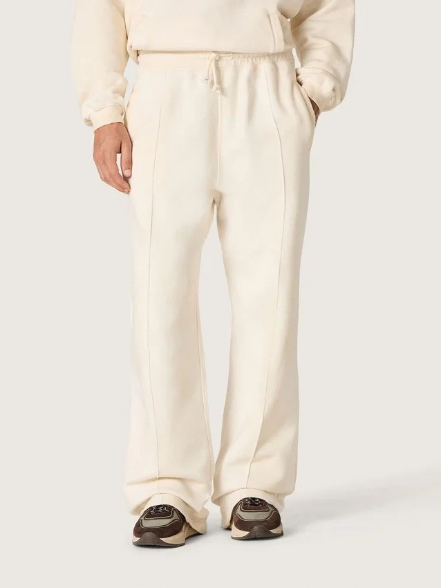 Star Unisex-Jogginghose aus Vintage-Weißem Fleece