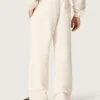 Star Unisex-Jogginghose aus Vintage-Weißem Fleece