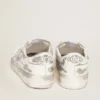 Stardan-Sneaker aus weißem Leder mit Used-Look