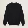 Strickjacke aus der „Golden Collection“ aus dunkelblauer Baumwolle mit Used-Look