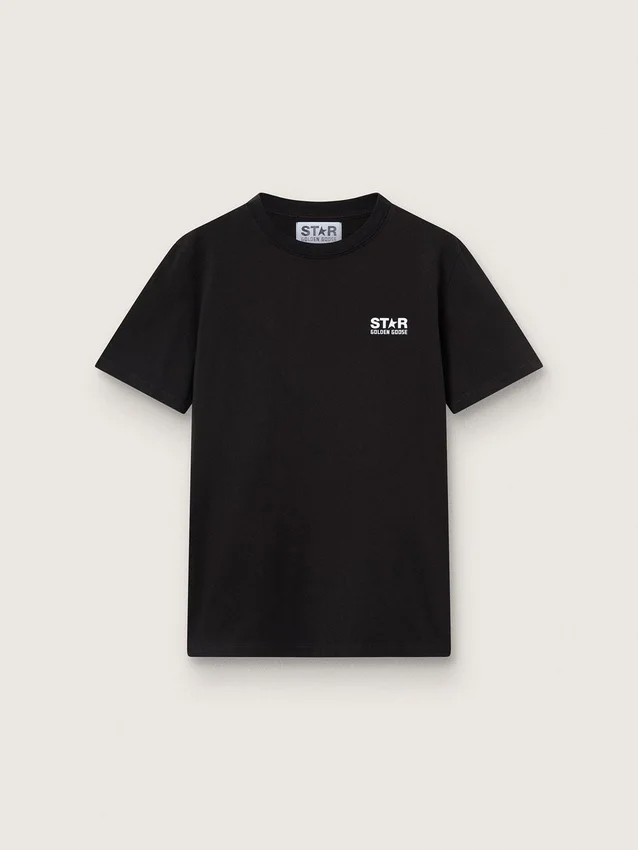 T-Shirt aus der Black Star Collection mit kontrastierendem weißem Logo und Stern
