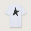 T-Shirt aus der „White Star Collection“ mit kontrastierendem schwarzem Logo und Stern