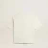 T-Shirt in „Aged White“ mit umgekehrtem Logo auf der Rückseite – Jersey Capsule