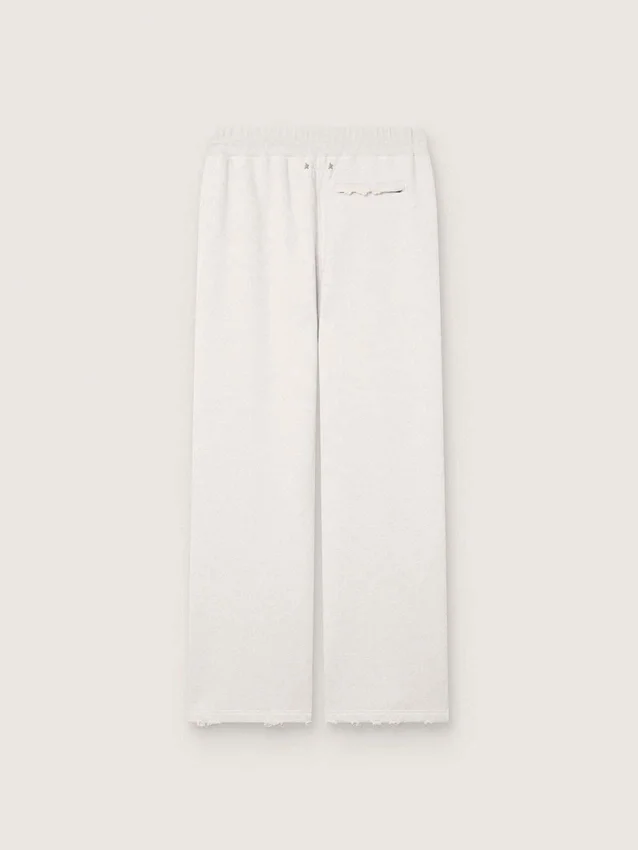 Unisex-Jogginghose „Star“ aus grau meliertem Fleece
