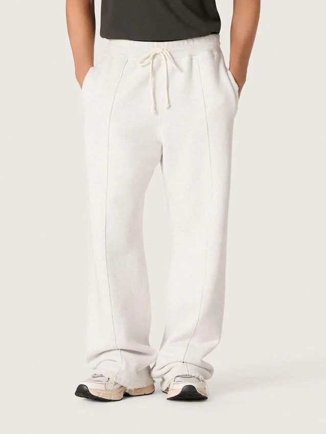 Unisex-Jogginghose „Star“ aus grau meliertem Fleece