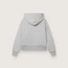 Unisex-Kapuzen-Sweatshirt „Star“ aus grau melierter Baumwolle