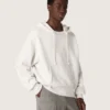 Unisex-Kapuzen-Sweatshirt „Star“ aus grau melierter Baumwolle