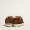 V-Star LTD Sneaker für Herren aus dunkelbraunem Wildleder mit Ton-in-Ton-Stern
