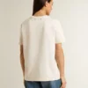 Weißes Damen-Hemd mit Blumenprint