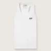 Weißes Sport-Tanktop für Damen