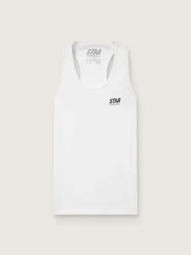 Weißes Sport-Tanktop für Damen