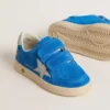 Young Ball Star aus hellblauem Wildleder mit grauem Nubuk-Stern und Fersenlasche