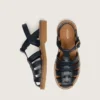 „Young Maxime“-Sandalen aus marineblauem Leder