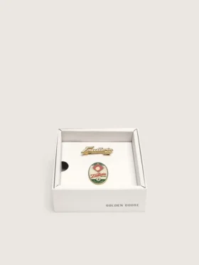 Zweier-Set „Frutteria Golden“-Ansteckpins