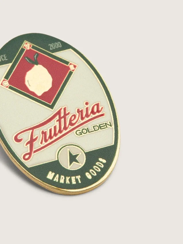 Zweier-Set „Frutteria Golden“-Ansteckpins